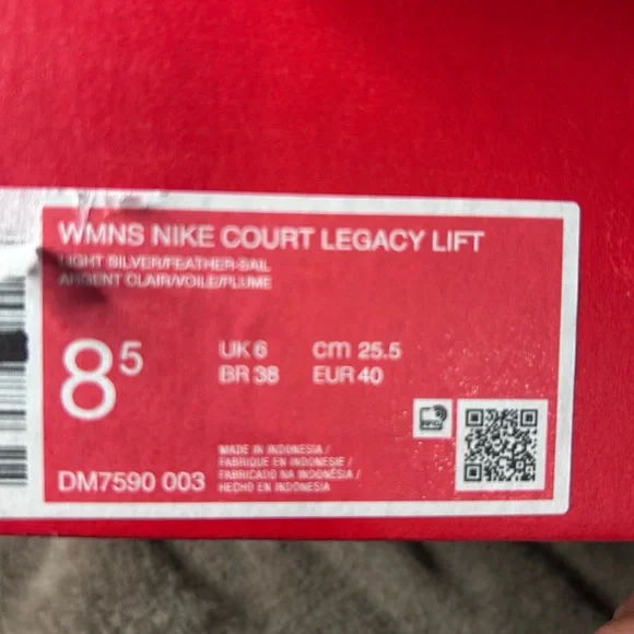 BNIB Nike Court Legacy Lift Women’s 8.5 - Picture 9 of 13